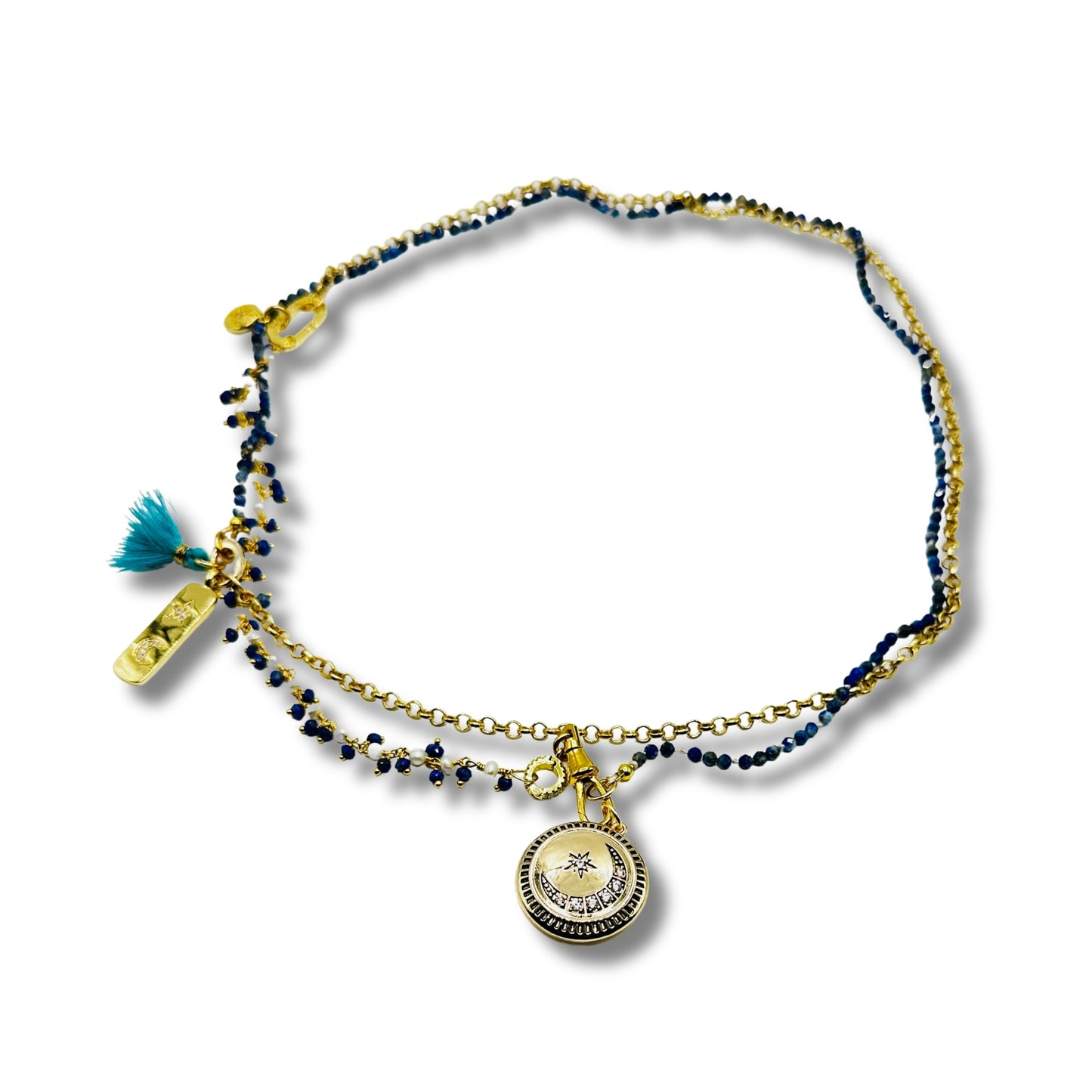 Blue Moon Necklace and Bracelet Combination