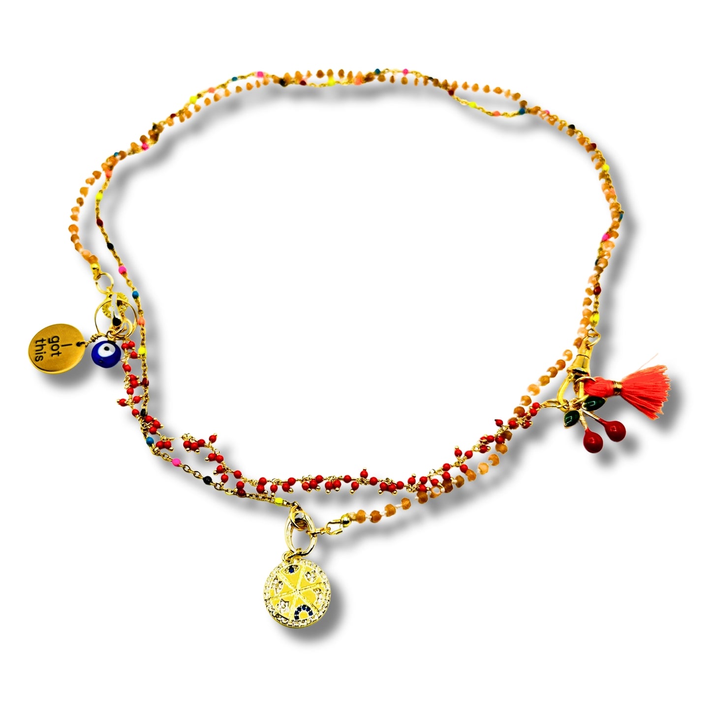 Protection Necklace and Bracelet Combination