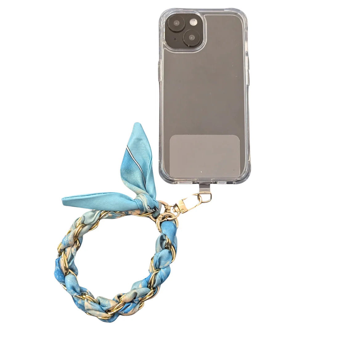 Azure Gold Phone Wristlet