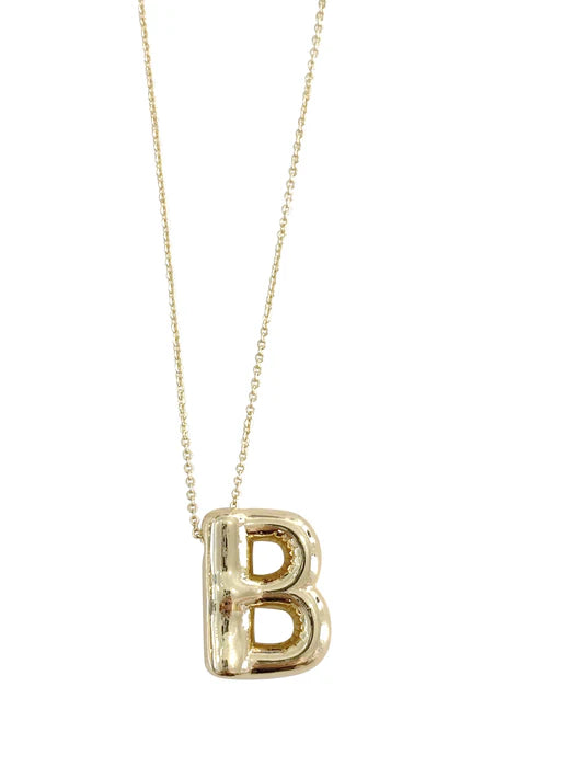 Bubble Initial Necklace