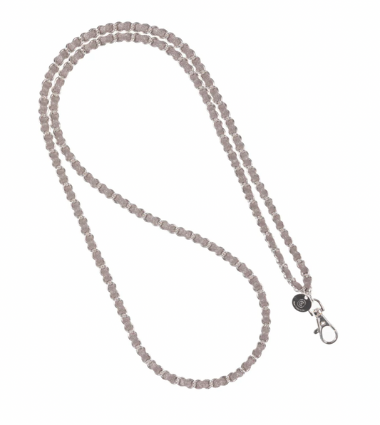 Silver on Silver Crossbody Phone Chain