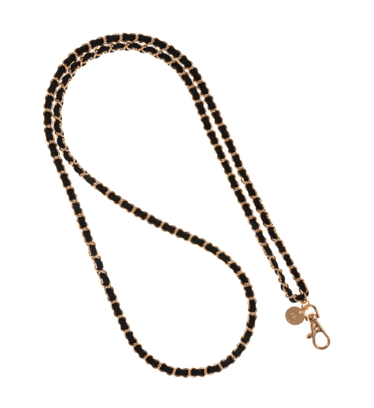 Golden Black Crossbody Phone Chain