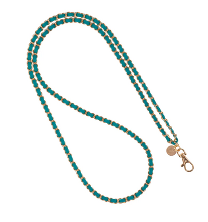 Gold N' Emerald Crossbody Phone Chain