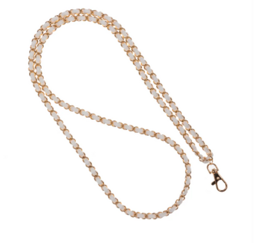 Summer White Gold Crossbody Phone Chain