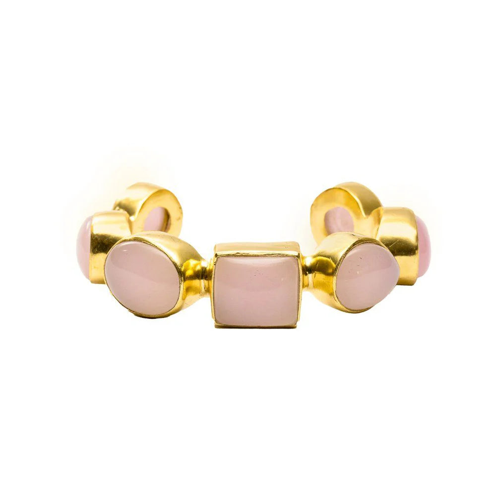 Marina Cuff in Pink Agate