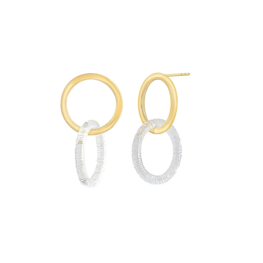 Double Drop Lucite Earrings