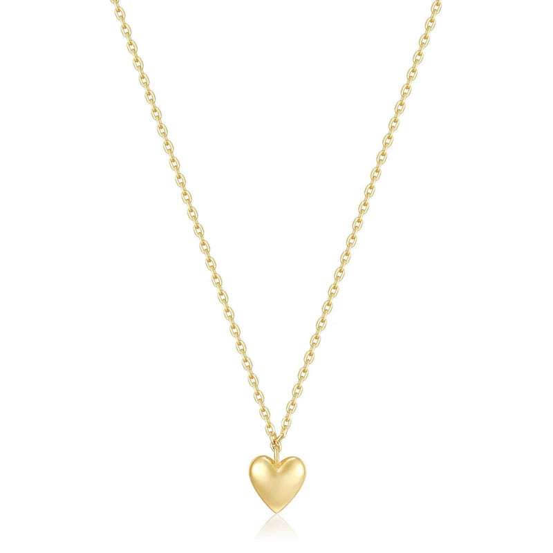 Micro Heart Charm Necklace