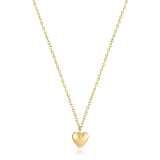 Micro Heart Charm Necklace